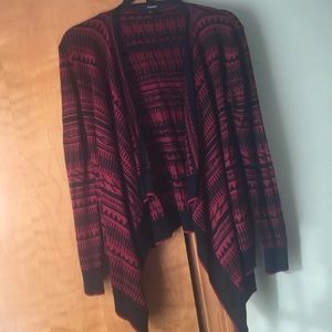 Red & Black Forever 21 Cardigan